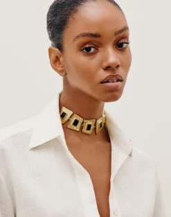 Anik Necklace - Gold -Women Clothing Sales ANIKNECKLESS FRONT