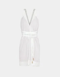 Audrey Detail Short Dress - Off White -Women Clothing Sales Audrey Detail Short Dress flat