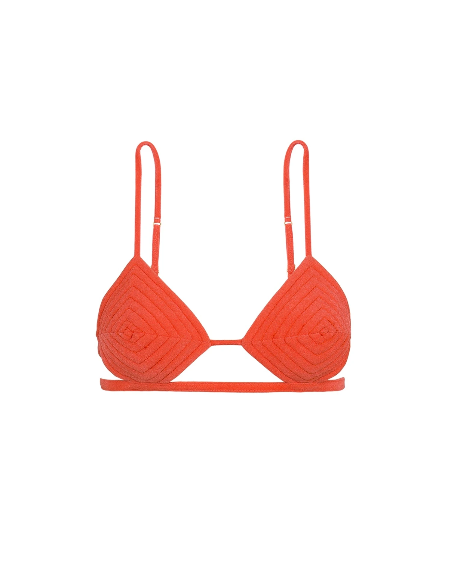 Barbara Tri Parallel Top - Tomato 1 Barbara Tri Parallel Top - Tomato