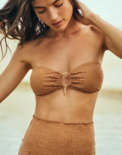 Scales Buttons Hot Pant Bottom - Toffee -Women Clothing Sales ButtonsHotPants Life 1