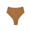 Scales Buttons Hot Pant Bottom - Toffee