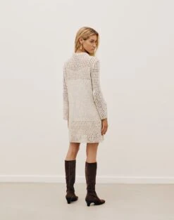 Connie Short Dress - Off White -Women Clothing Sales CONNIESHORTDRESS BACK