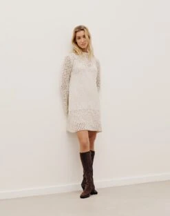 Connie Short Dress - Off White