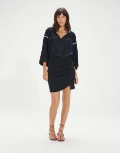 Cami Detail Long Sleeve Blouse - Black 11 Cami Detail Long Sleeve Blouse - Black -Women Clothing Sales CamiDetailLongsleeveBlouse front 4740ccb6 ea8c 4c28 92df 05459f6504ff