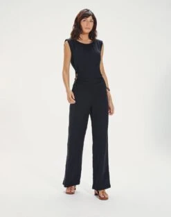Carina Detail Jumpsuit - Black -Women Clothing Sales CarinaDetailJumpsuit front 1
