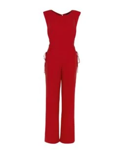 Carina Detail Jumpsuit - Red Pepper -Women Clothing Sales CarinaDetailJumpsuit flat