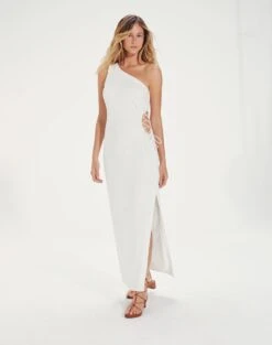 Carina Detail Long Dress - Off White -Women Clothing Sales CarinaDetailLongDress front 9b04f272 c09c 4463 95ec 51cb0286ee5f