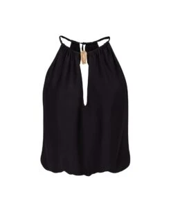 Celine Detail Blouse - Black
