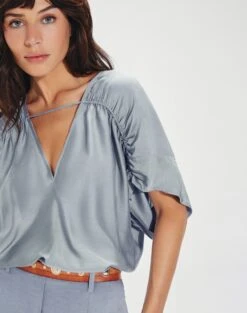 Ciara Detail Blouse - Blue Jeans -Women Clothing Sales CiaraDetailBlouse detail