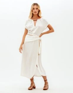 Claire Midi Dress - Off White