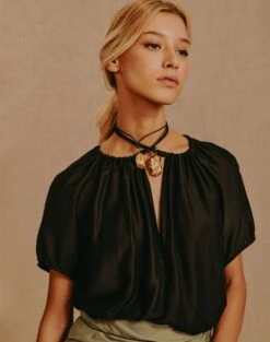 Claire Blouse - Black -Women Clothing Sales ClaireBlouse 3 2