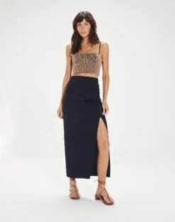 Clara Long Skirt - Black -Women Clothing Sales ClaraLongSkirt front 38776648 0ffd 4ae3 b8e0 6a885be3a26b