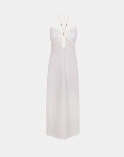 Daisy Detail Long Dress - Off White -Women Clothing Sales Daisy Detail Midi Dress flat 1