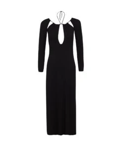 Donna Long Dress - Black -Women Clothing Sales Donna Flat