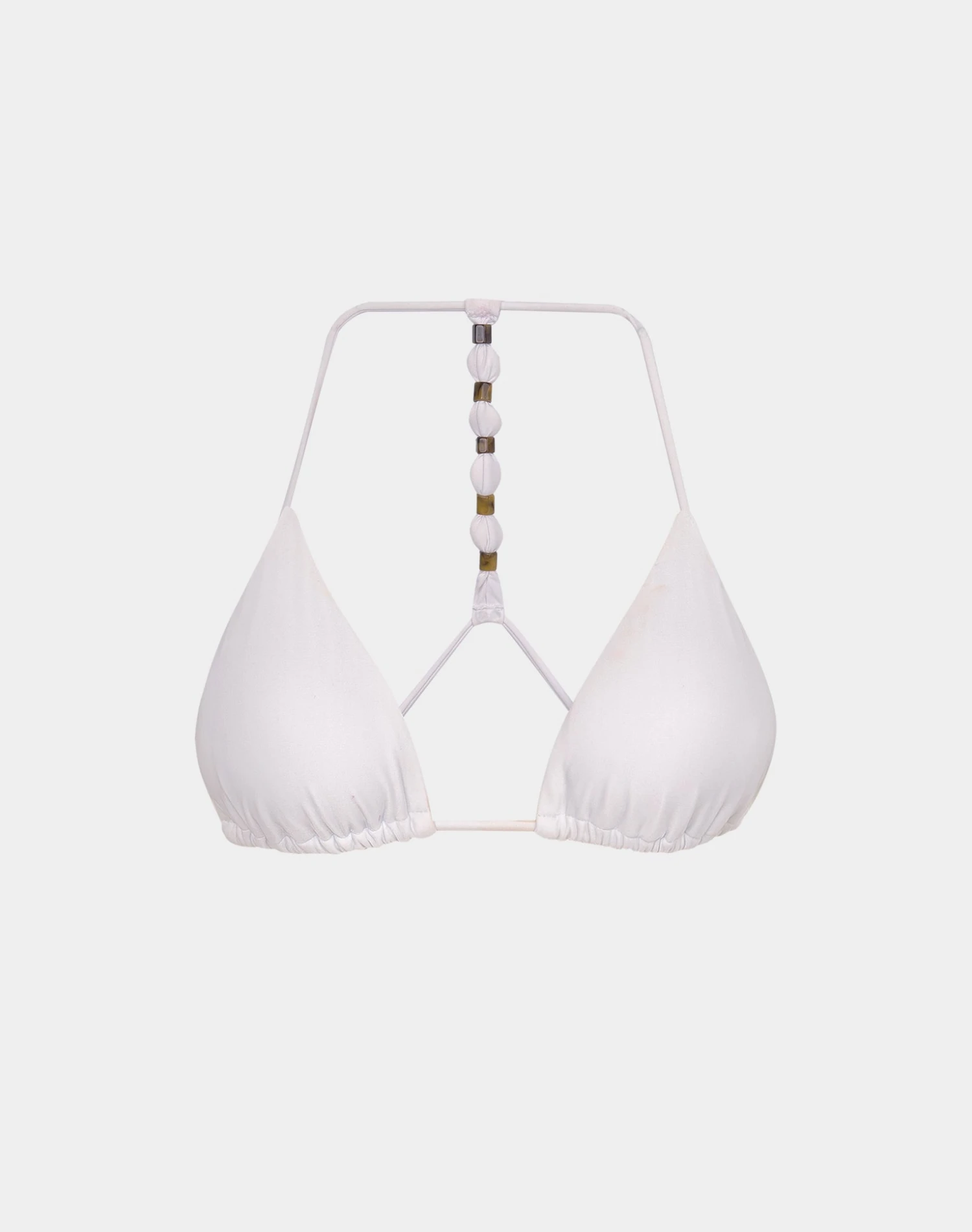 Dora Tri T Back Top - White 1 Dora Tri T Back Top - White