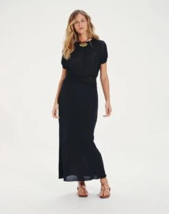 Eliane Long Dress - Black