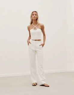 Giulia Pants - Off White -Women Clothing Sales GIULIAPANTS FRONT 2fedc26e 0232 4ce7 8862 7c25a50e2047