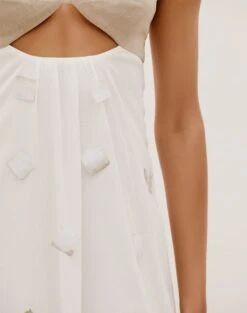 Goldie Long Dress - Natural -Women Clothing Sales GOLDIEDETAILLONGDRESS DETAIL 1