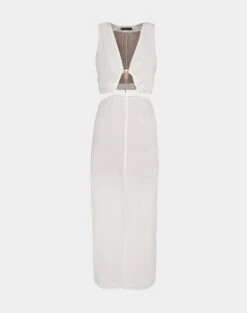 Gracie Detail Long Dress - Off White -Women Clothing Sales Gracie Detail Long Dress flat