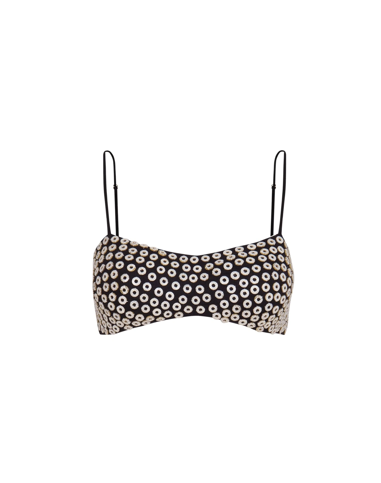 Gwen Detail Short Top - Black 1 Gwen Detail Short Top - Black