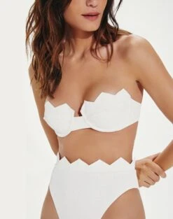 Firenze Imani Hot Pant Bottom - White -Women Clothing Sales IImaniHotPants detail 1 1