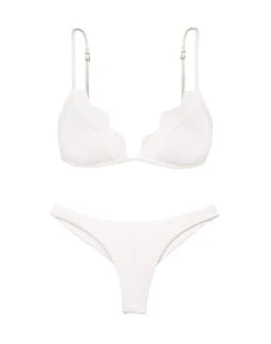 Firenze Imani Tri Parallel Top - White -Women Clothing Sales ImaniTriParallelTop Flat 1 1