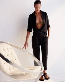 Jaque Long Sleeve Blouse - Black -Women Clothing Sales JAQUELONGSLEEVEBLOUSE LIFE 1