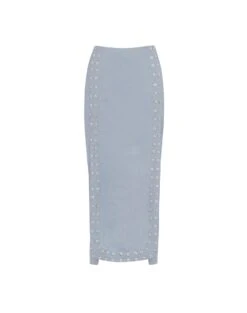 Lana Detail Midi Skirt - Blue Jeans -Women Clothing Sales LanaDetailMidiSkirt flat 1 88b9cf72 921e 460d b91f 61bbd5348873