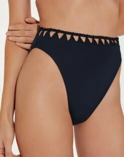 Leeza Hot Pant Bottom - Black -Women Clothing Sales LeezaHotPants detail