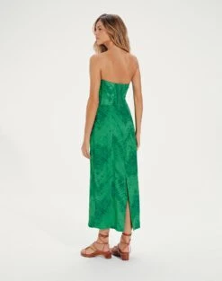 Lizzy Long Dress - Tamale Cactus -Women Clothing Sales LizzyDetailLongDress back