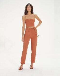 Lucca Detail Pants - Rust -Women Clothing Sales LuccaDetailPants front 1 0b427f7c 485e 40a1 8ccc 4da335eab74a 1