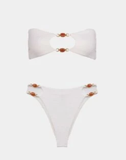 Firenze Martha Hot Pant Bottom - White -Women Clothing Sales MARTHA HOT PANTS FLAT 1