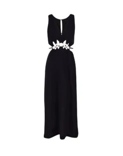 Maya Detail Long Dress - Black 8 Maya Detail Long Dress - Black -Women Clothing Sales MAYADETAILLONGDRESS FLAT