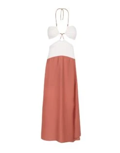 Gi Detail Midi Dress - Off White -Women Clothing Sales MidiGiDress flat