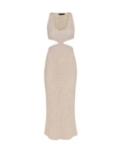 Noa Long Dress - Off White -Women Clothing Sales NoaLongDress flat