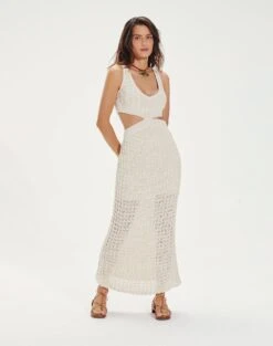 Noa Long Dress - Off White -Women Clothing Sales NoaLongDress front 50e0d52f e78d 4c75 a1b9 e66327109138