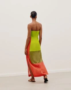 Penelope Long Dress - Wasabi -Women Clothing Sales PENELOPELONGDRESS BACK