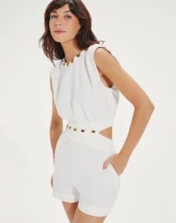 Riley Detail Mini Jumper - Off White -Women Clothing Sales RileyDetailMiniJumper detail