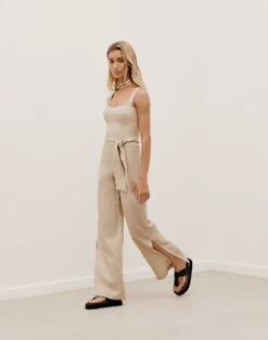 Samy Jumpsuit - Natural -Women Clothing Sales SAMYJUMPSUIT DETAIL