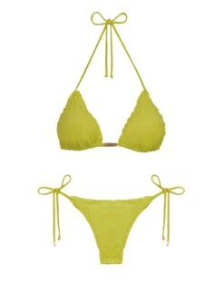 Scales Ripple Tie Side Bottom - Wasabi -Women Clothing Sales SCALESRIPPLEBOTTOM FLAT