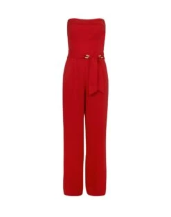 Serena Detail Jumpsuit - Red Pepper -Women Clothing Sales SerenaDetailJumpsuit flat