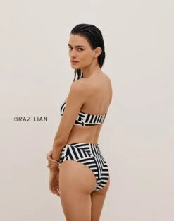 Tisa Bandeau Top - Geo -Women Clothing Sales TISABANDEAUTOP BACK BR