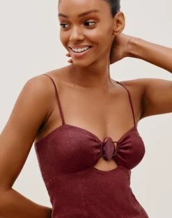 Tuane Jumpsuit - Cranberry 7 Tuane Jumpsuit - Cranberry -Women Clothing Sales TUANEDETAILJUMPSUIT DETAIL