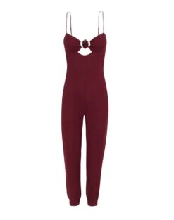 Tuane Jumpsuit - Cranberry 8 Tuane Jumpsuit - Cranberry -Women Clothing Sales TUANEDETAILJUMPSUIT FLAT