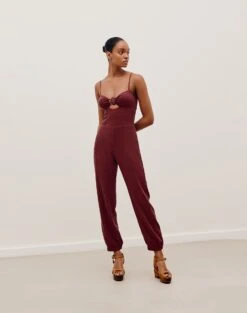 Tuane Jumpsuit - Cranberry 9 Tuane Jumpsuit - Cranberry -Women Clothing Sales TUANEDETAILJUMPSUIT FRONT 434f4482 f84e 43d4 98e8 7432a76dda74