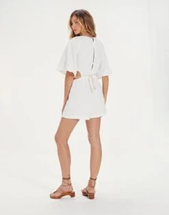 Tanya Detail Mini Jumper - Off White -Women Clothing Sales TanyaDetailMiniJumper back 1