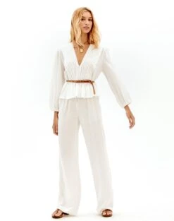 Ully Pants - White 18 Ully Pants - White -Women Clothing Sales Ully Pants4