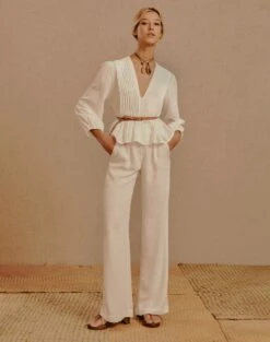 Ully Pants - White 13 Ully Pants - White -Women Clothing Sales Ully Pants5