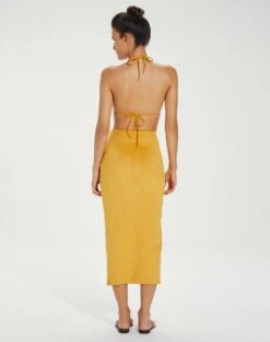 Scales Luiza Midi Skirt - Mustard -Women Clothing Sales VC231136 VC232180 2 1