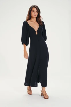 Rosa Midi Dress - Black -Women Clothing Sales VC232050 1 02a4cb25 7891 415c 8beb 4f8a2dc9b4e7